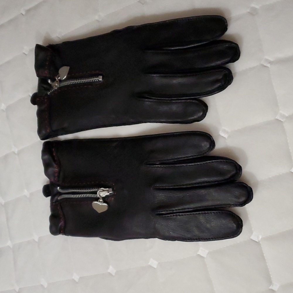Nwot black leather glover